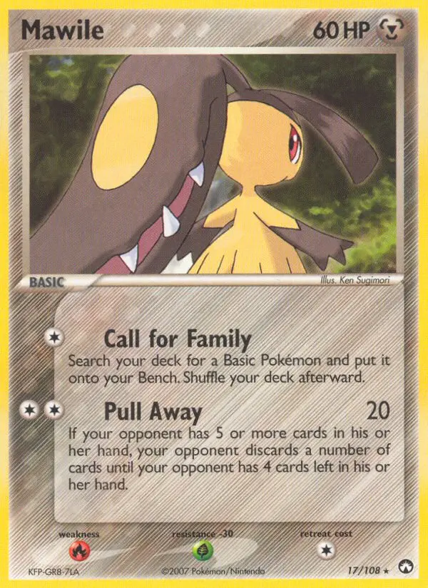 Mawile, Pokémon card