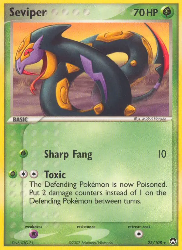 Seviper, Pokémon card