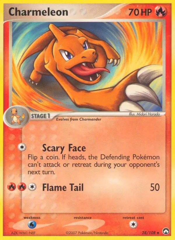 Charmeleon, Pokémon card