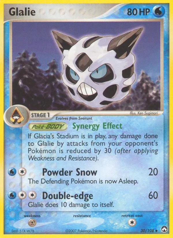 Glalie, Pokémon card