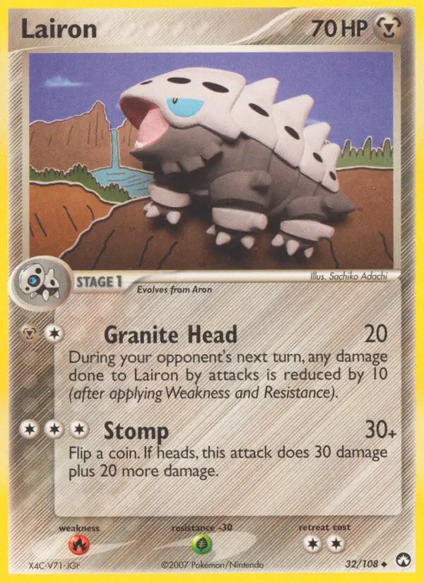Lairon, Pokémon card