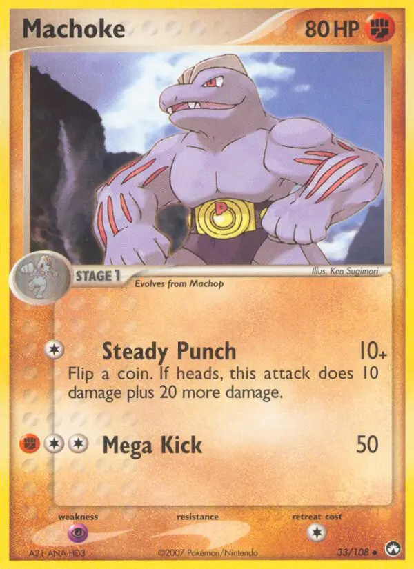 Machoke, Pokémon card