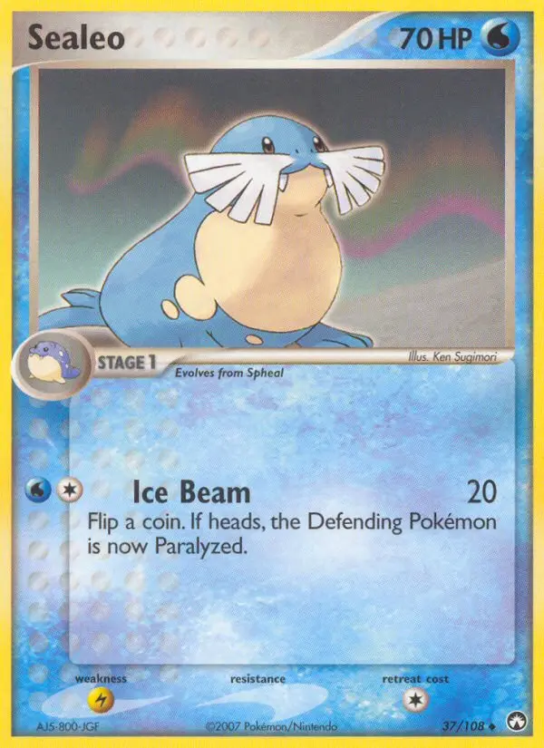 Sealeo, Pokémon card