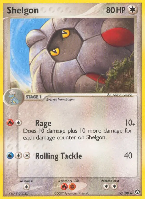Shelgon, Pokémon card