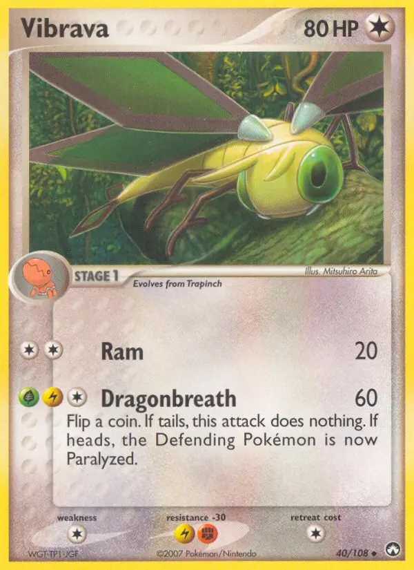 Vibrava, Pokémon card