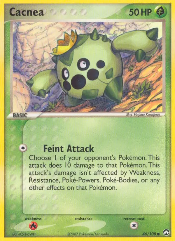 Cacnea, Pokémon card