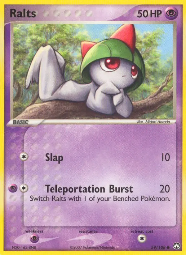Ralts, Pokémon card