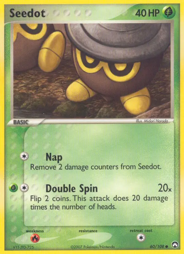 Seedot, Pokémon card