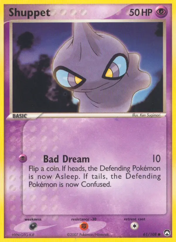 Shuppet, Pokémon card
