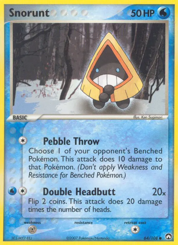 Snorunt, Pokémon card