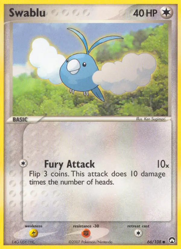 Swablu, Pokémon card