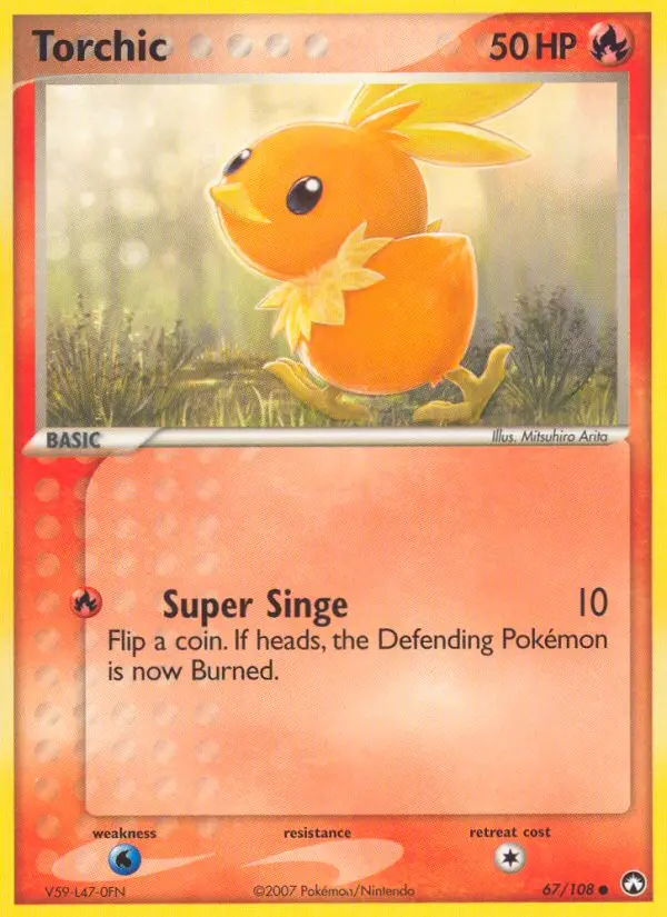 Torchic, Pokémon card