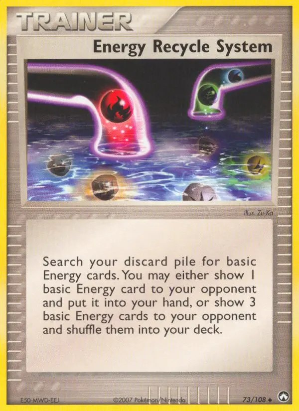 Energy Recycle System, Pokémon card