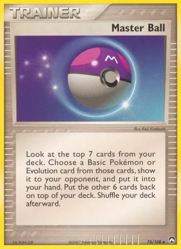 Master Ball, Pokémon card