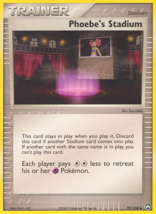 Phoebe's Stadium, Pokémon card
