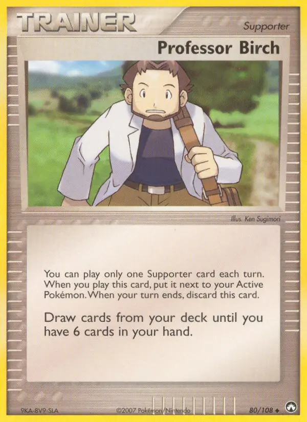 Professor Birch, Pokémon card