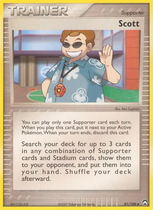Scott, Pokémon card