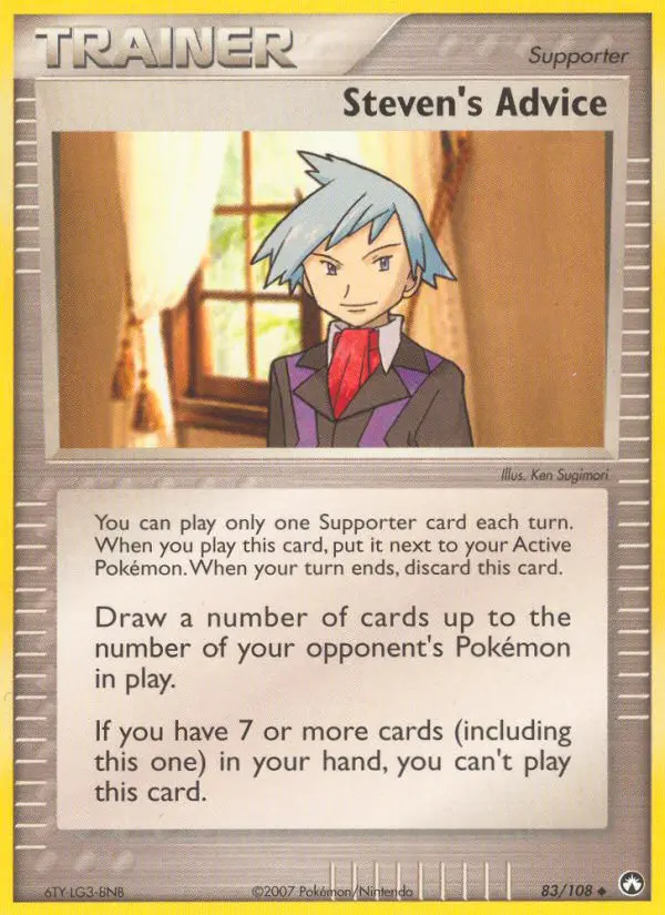 Steven's Advice, Pokémon card