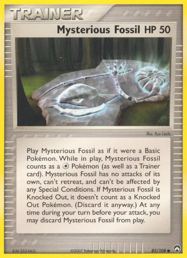 Mysterious Fossil, Pokémon card