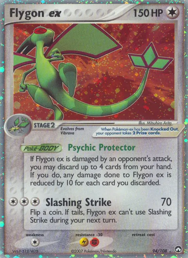 Flygon ex, Pokémon card