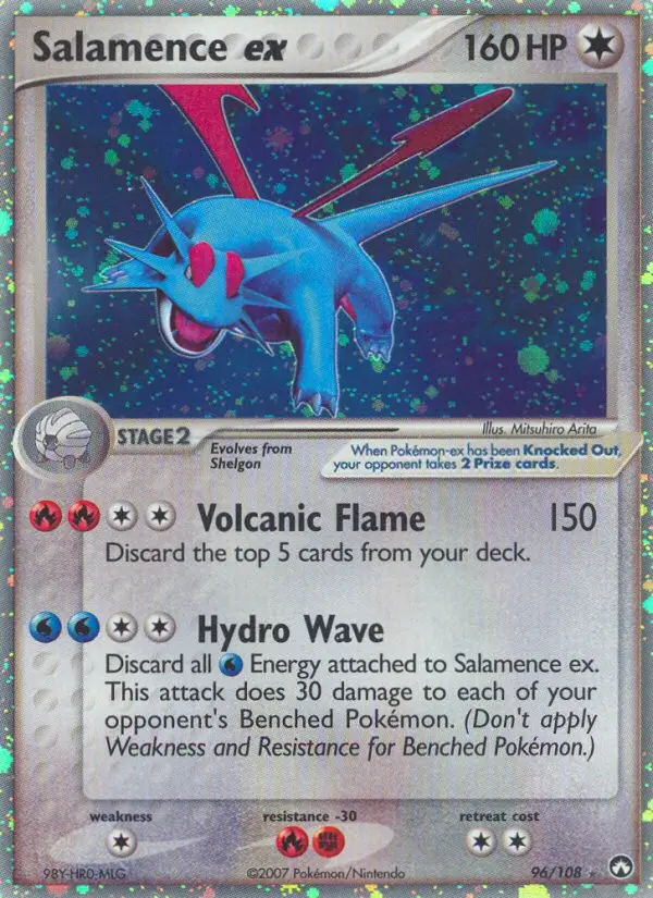 Salamence ex, Pokémon card