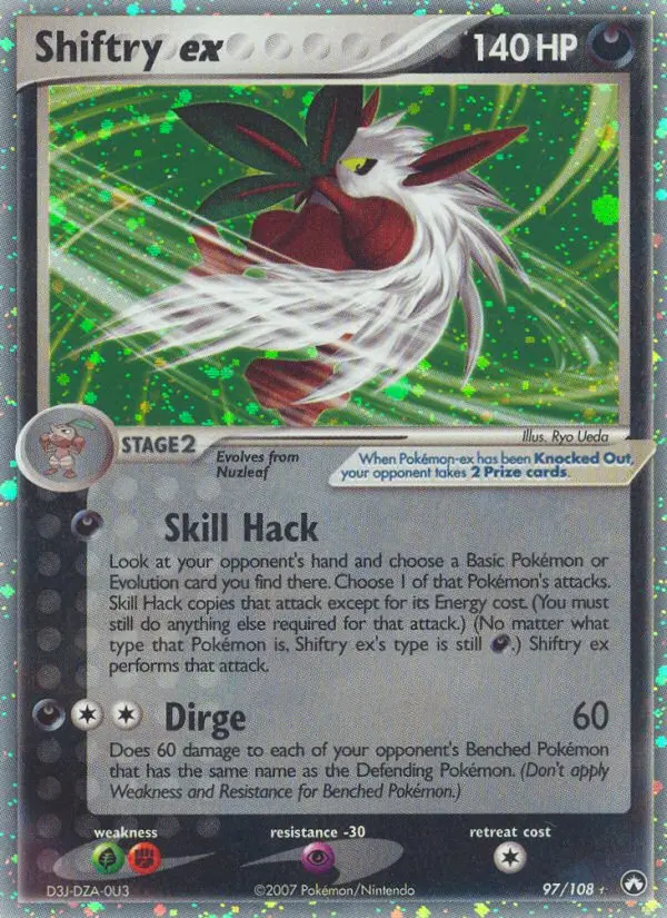 Shiftry ex, Pokémon card