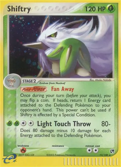 Shiftry, Pokémon card