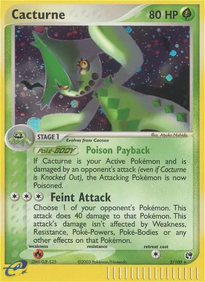 Cacturne, Pokémon card