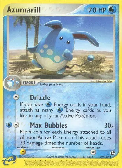 Azumarill, Pokémon card