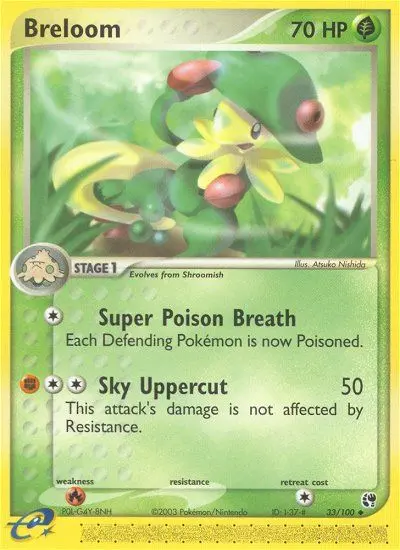 Breloom, Pokémon card