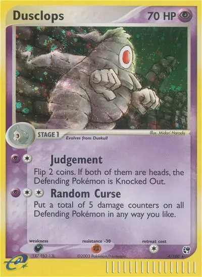 Dusclops, Pokémon card