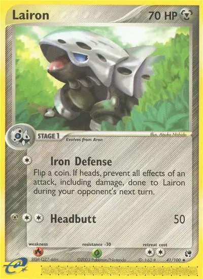 Lairon, Pokémon card