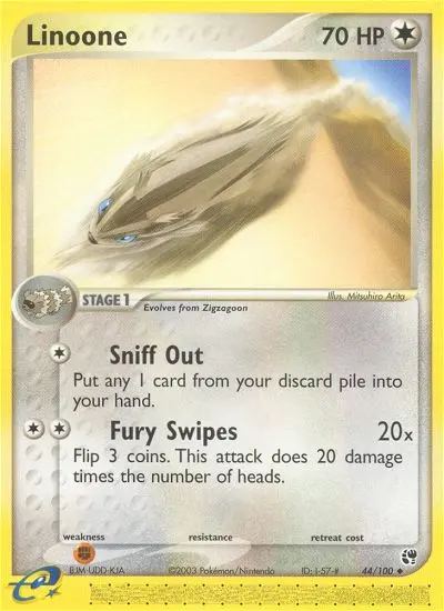 Linoone, Pokémon card