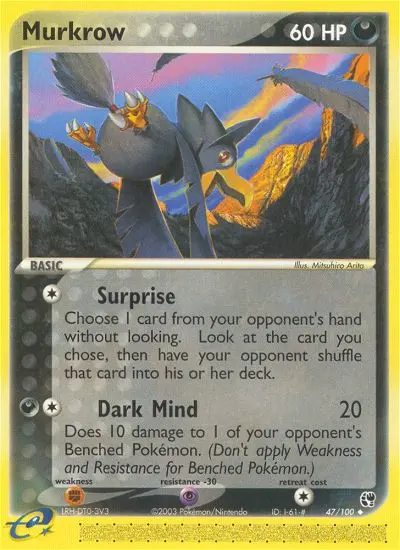 Murkrow, Pokémon card