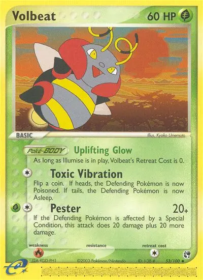 Volbeat, Pokémon card