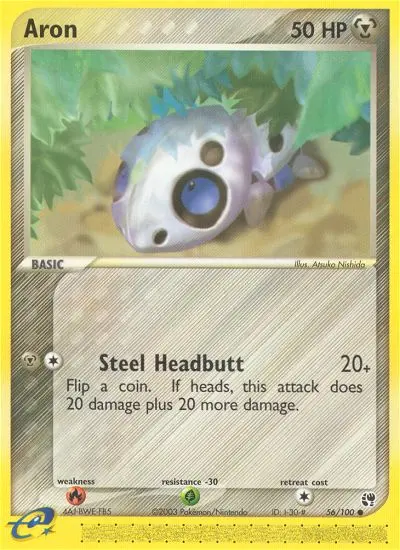 Aron, Pokémon card