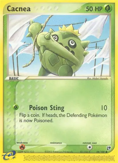 Cacnea, Pokémon card
