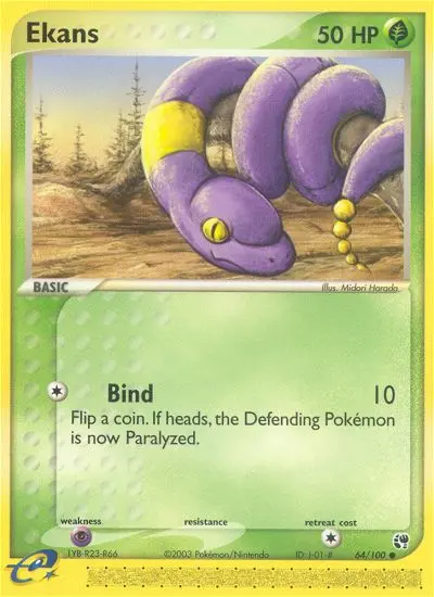 Ekans, Pokémon card