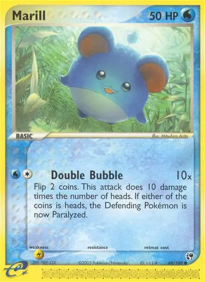 Marill, Pokémon card