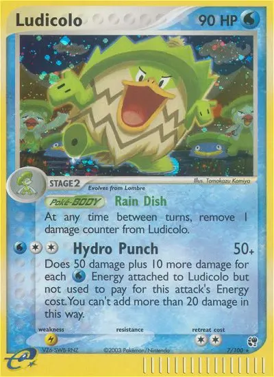 Ludicolo, Pokémon card