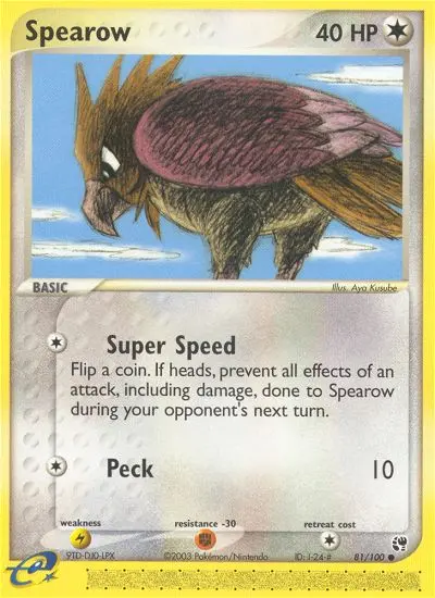 Spearow, Pokémon card