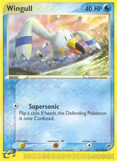 Wingull, Pokémon card