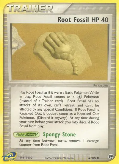 Root Fossil, Pokémon card