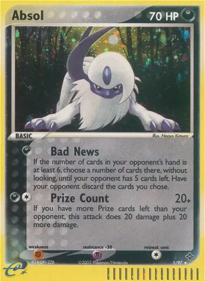 Absol, Pokémon card