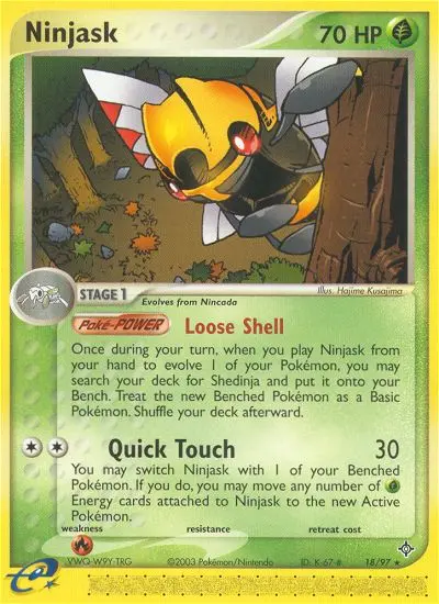 Ninjask, Pokémon card