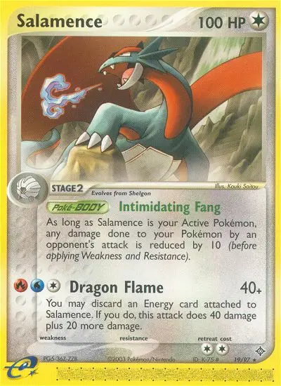 Salamence, Pokémon card