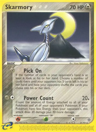 Skarmory, Pokémon card
