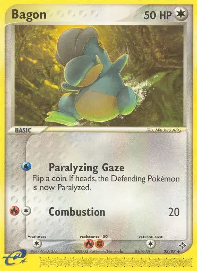 Bagon, Pokémon card