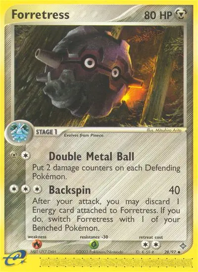 Forretress, Pokémon card