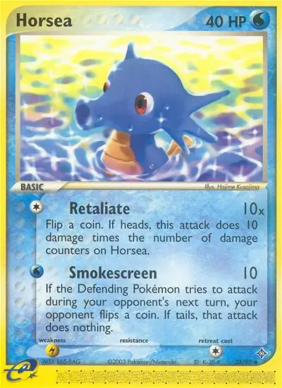 Horsea, Pokémon card